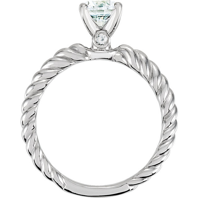 Rope Design Solitaire Engagement