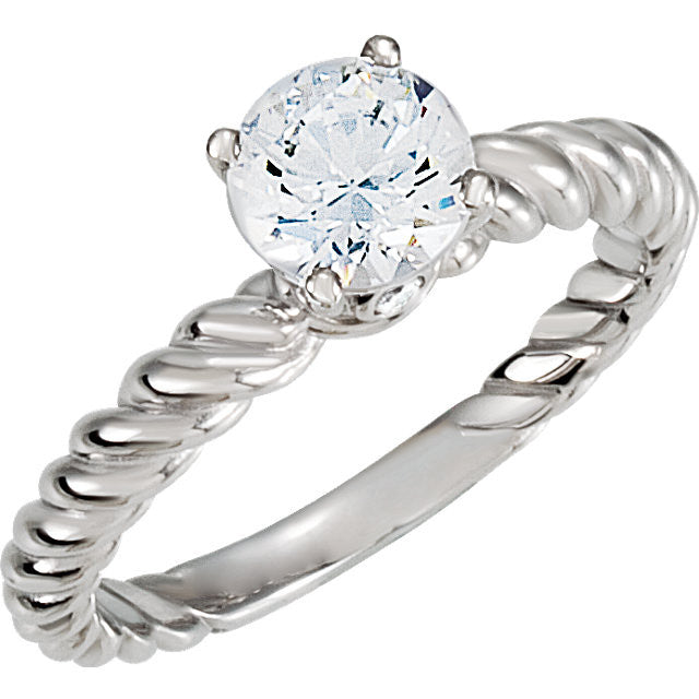 Rope Design Solitaire Engagement