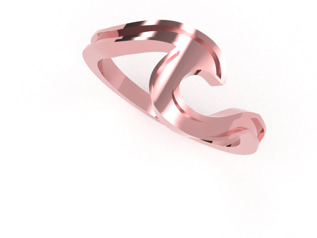 Sterling Silver wave ring